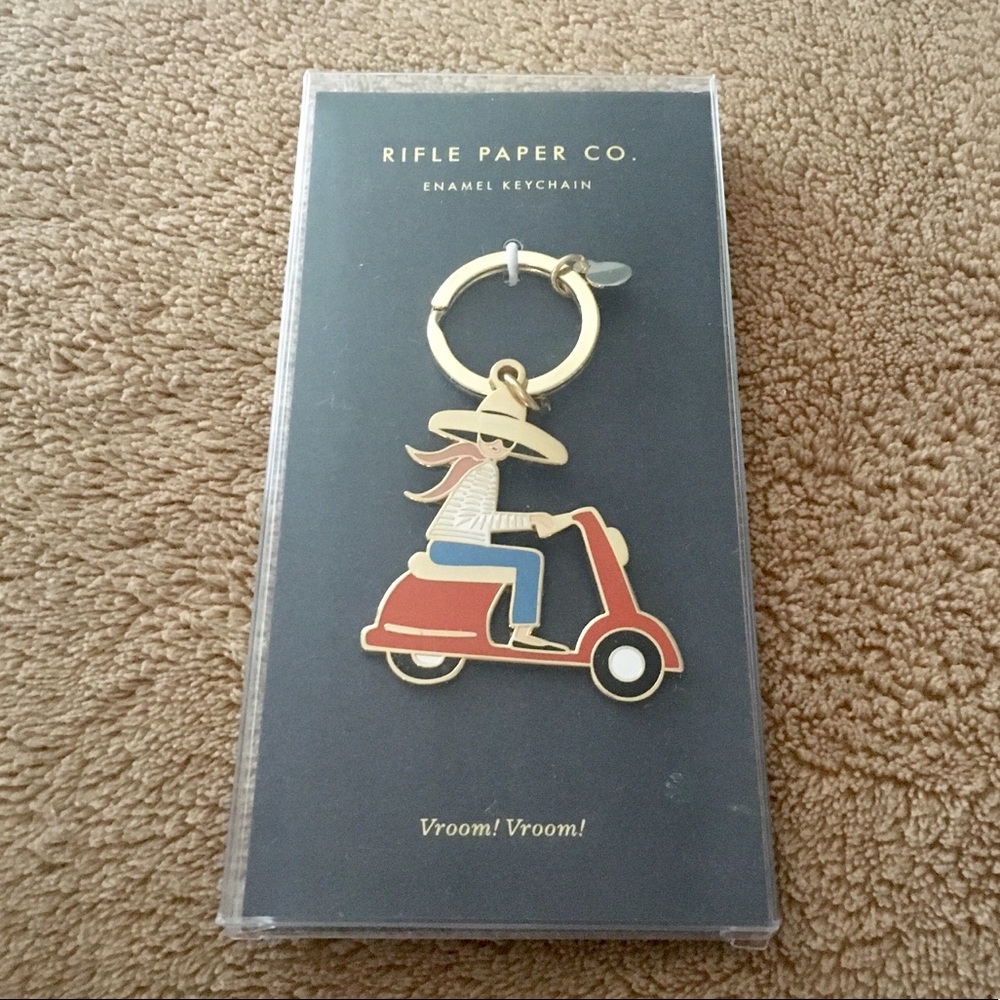 💫rifle paper company enamel keychain💫